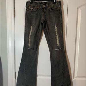 True Religion Jeans Joey, gray distressed size 26
